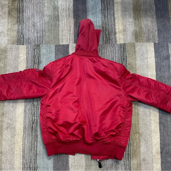 Red Alpha Industries jacket. - Picture 4 of 8